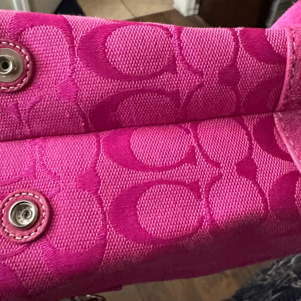 Coach Fuchsia Shoulder Bag - Picture 2 of 8